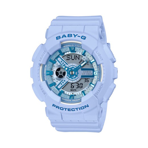 Relógio feminino Casio BABY-G Urban BA-110YK-2AER