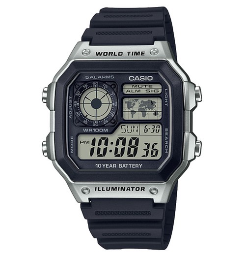 Relógio Casio COLEÇÃO CASIO Masculino AE-1200WH-1CVEF Masculino