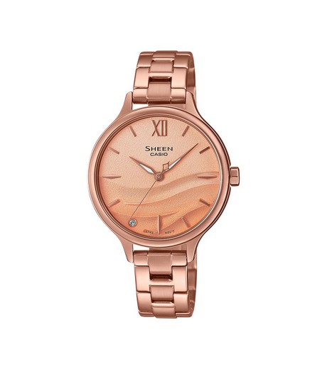 Relógio feminino Casio COLECTION SHEEN SHE-4550PG-4AUER