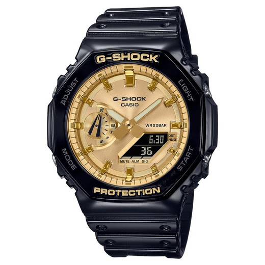 Reloj G-SHOCK modelo GA-2100GB-1AER marca Casio Hombre