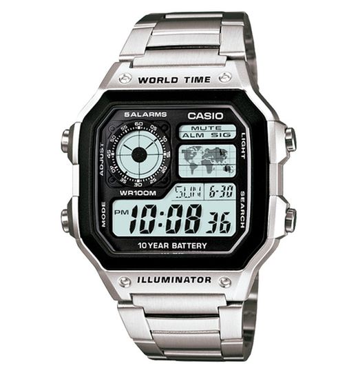 Relógio Casio Collection modelo AE-1200WHD-1AVEF marca Casio Man