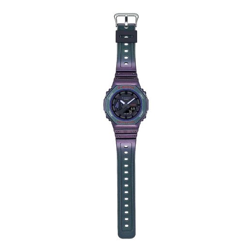 Orologio Casio G-Shock GA-2100AH-6AER In Carbonio, Uomo, Design Classico, Nero E Viola, Resistente E Iconico