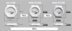 Reloj G-SHOCK modelo GMA-P2100-7AER marca Casio MUJER